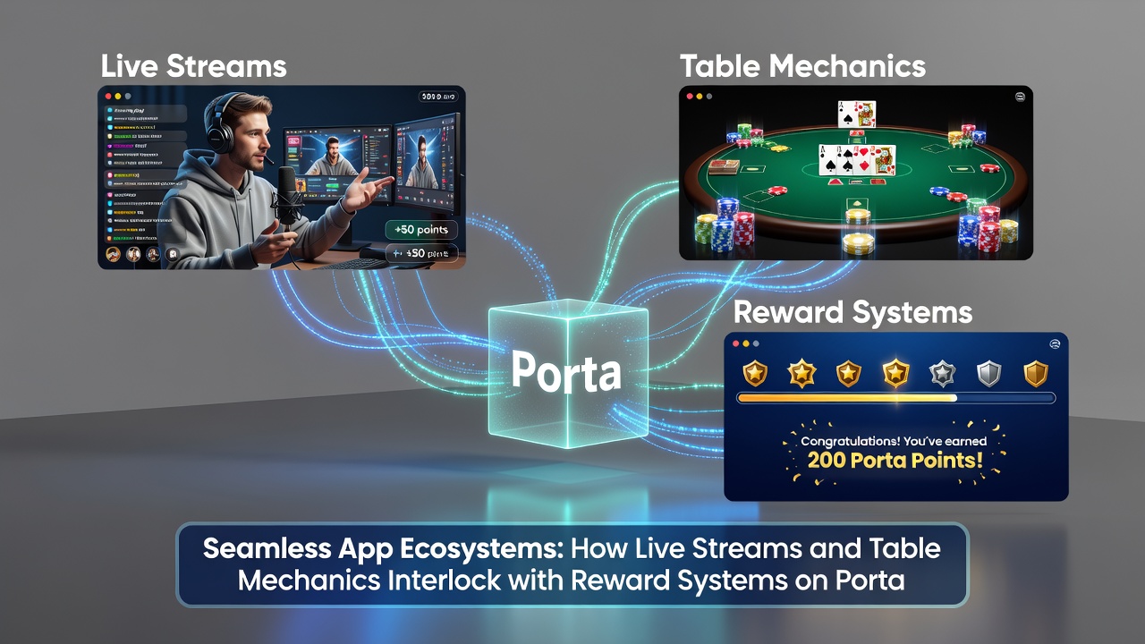 Close-up of reward dashboard syncing with live table action on a smartphone screen
