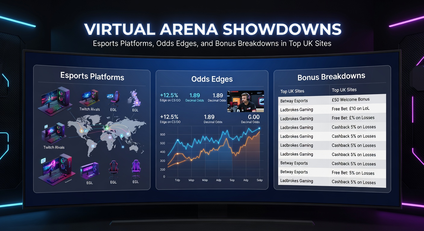 Close-up of betting odds screens displaying esports matchups with edges highlighted on UK sites